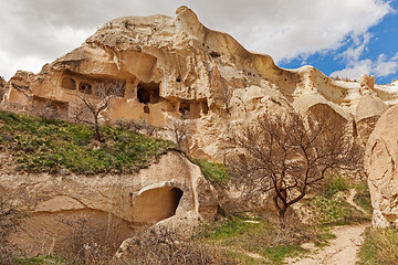 Image showing Fairy houses stone cliffs