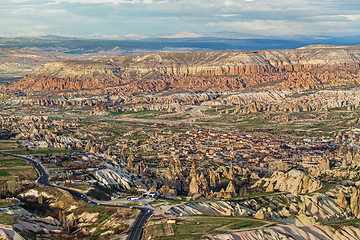 Image showing Great view on Goreme from Uchisar fortress