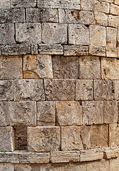 Image showing Texture of stone wall in ancient city, Hierapolis