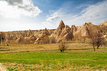 Image showing Stone cliffs looks like a Fairy houses in Love valley