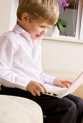 Image showing communicative youngster