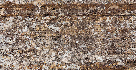 Image showing Stone plate with inscriptions in ancient city Hierapolis