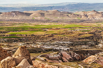 Image showing Great view on Love valley from Uchisar fortress