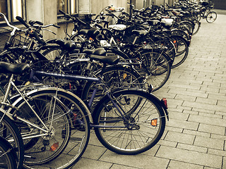 Image showing Vintage looking Bikes picture