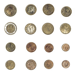 Image showing Vintage Euro coin - Spain