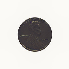 Image showing Vintage Coin isolated