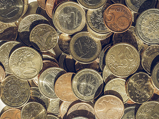 Image showing Vintage Euro coin