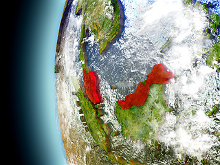 Image showing Malaysia on planet Earth from space