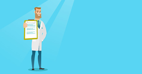 Image showing Doctor with a clipboard vector illustration.