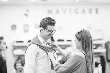 Image showing couple in  Clothing Store