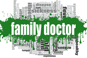 Image showing Family doctor word cloud design