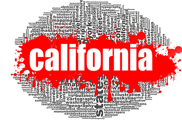 Image showing California word cloud design