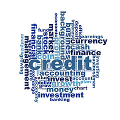 Image showing Credit word cloud
