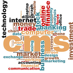 Image showing CMS word cloud