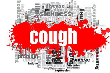 Image showing Cough word cloud design