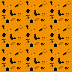 Image showing Haloween seamless background, part 1