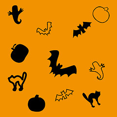 Image showing Haloween seamless background, part 4