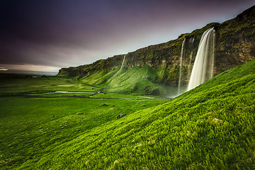 Image showing Seljalandsfoss waterfall