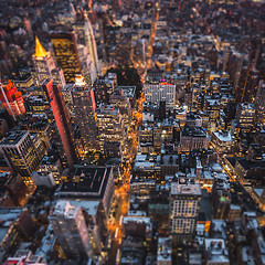 Image showing Top view of New York City