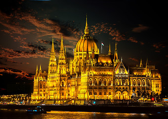 Image showing Clouds over Parliament