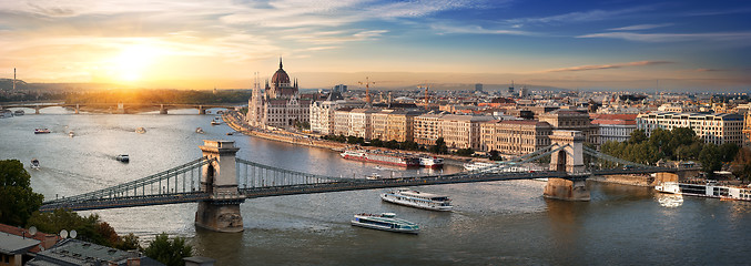 Image showing Budapest panoramic view