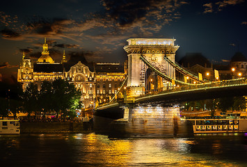 Image showing Illumination of Chain Bridge