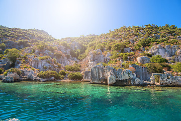 Image showing ancient city on the Kekova