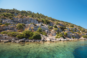 Image showing ancient city on the Kekova