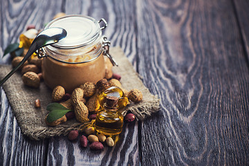 Image showing Natural peanut butter