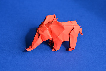 Image showing Origami paper elephant
