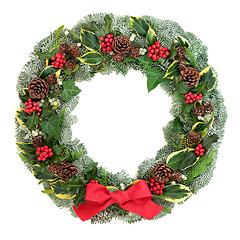 Image showing Winter and Christmas Wreath