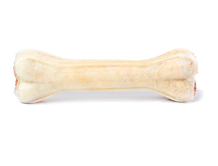 Image showing Dog bone food on white