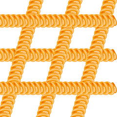 Image showing Vector illustration of the pattern from winding rope,tightrope