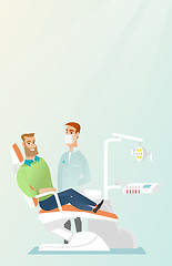 Image showing Patient and doctor in the dentist office.