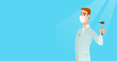 Image showing Ear nose throat doctor vector illustration.