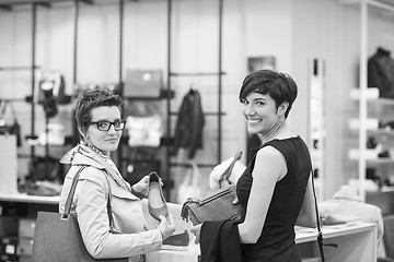 Image showing best friend shopping in big mall