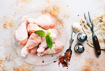 Image showing raw chicken legs