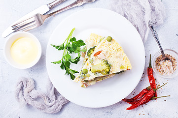 Image showing omelette with vegetables 