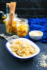 Image showing Pasta sprinkled with cheese 