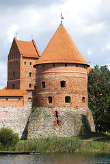 Image showing Tower of the Trakai Castle near Vilnius