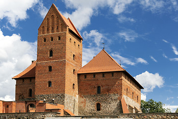 Image showing Tower of the Trakai Castle near Vilnius