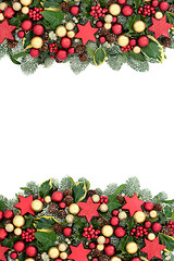 Image showing Christmas Background Border 