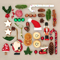 Image showing Traditional Symbols of Christmas Selection