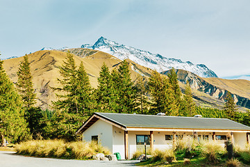 Image showing Alpine hut on Hooker Valley Track in Mount Cook National Park