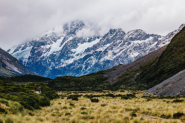 Image showing Hooker Valley Track hiking trail, New Zealand.