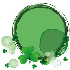 Image showing Background with clovers for St.Patrick`s day