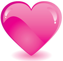 Image showing Pink Valentine heart