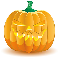 Image showing Halloween pumpkin isolated on white, part 2