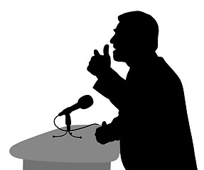 Image showing Public speaking