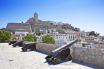 Image showing Ibiza old town, called Dalt Vila